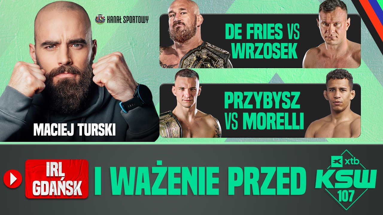 Xtb ksw 107: wrzosek i de fries oko w oko! ceremonia ważenia i studio