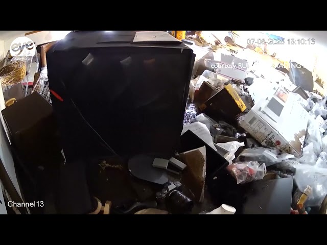 MOMENT: CCTV captures flooding inside a New Mexico jewelry store
