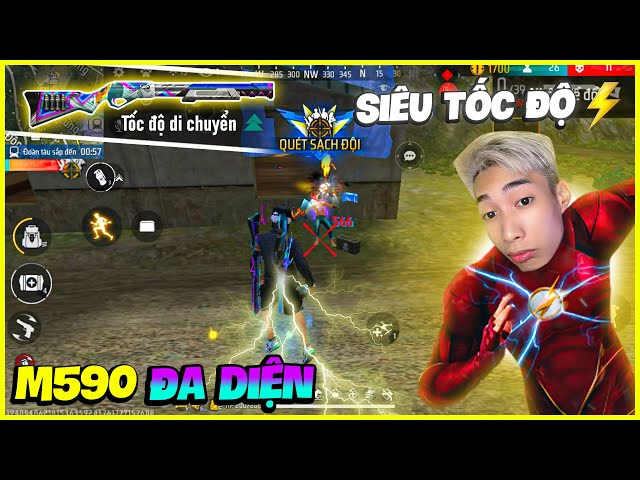 Full Trận "M590 Đa Diện" + Caroline, Đức Mõm Quét Máp !!!