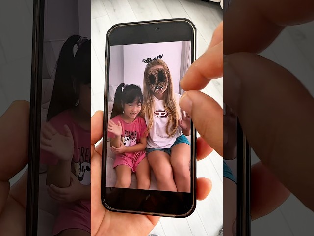 She turned out to be a ghost 😰😨 LeoNata family #shorts