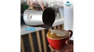 Pratinjau video produk One Two Cups Gelas Milk Jug Kopi Espresso Latte Art 350 ml - J068