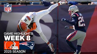 Cleveland Browns vs. New England Patriots Game Highlights | NFL 2025 Season Week 8