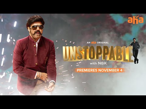 Latest promo: Unstoppable with NBK ft. Balakrishna, premieres on aha from Nov 4 Latest promo: Unstoppable with NBK ft. Balakrishna, premieres on aha from Nov 4
