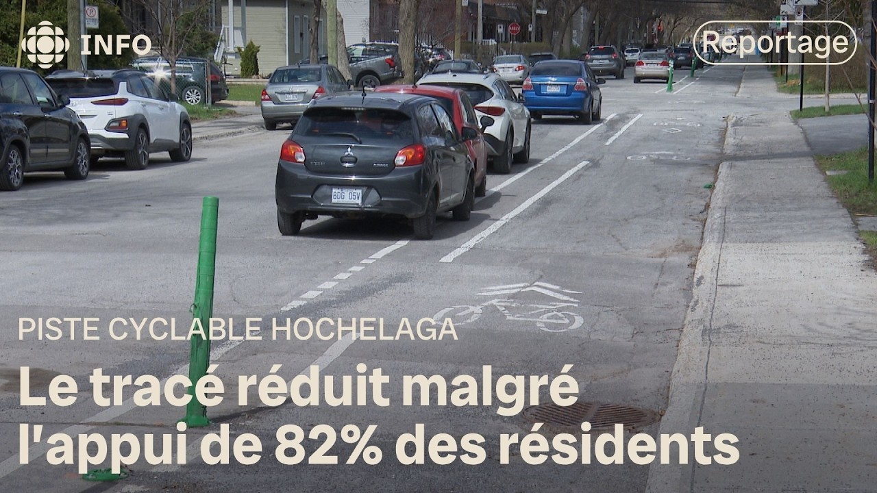 Le tracé de la future piste cyclable Hochelaga réduite d’un tiers