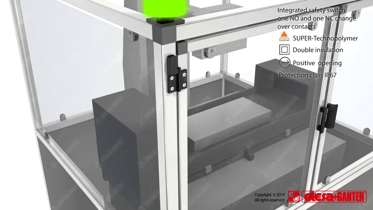 Scharniere mit Sicherheitsschalter - CFSQ. (Anwendungen) video