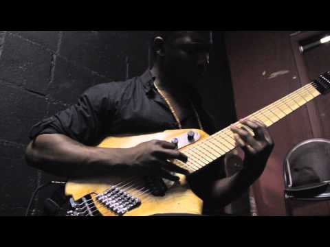 Tosin Abasi plays "sketch" 7 string guitar