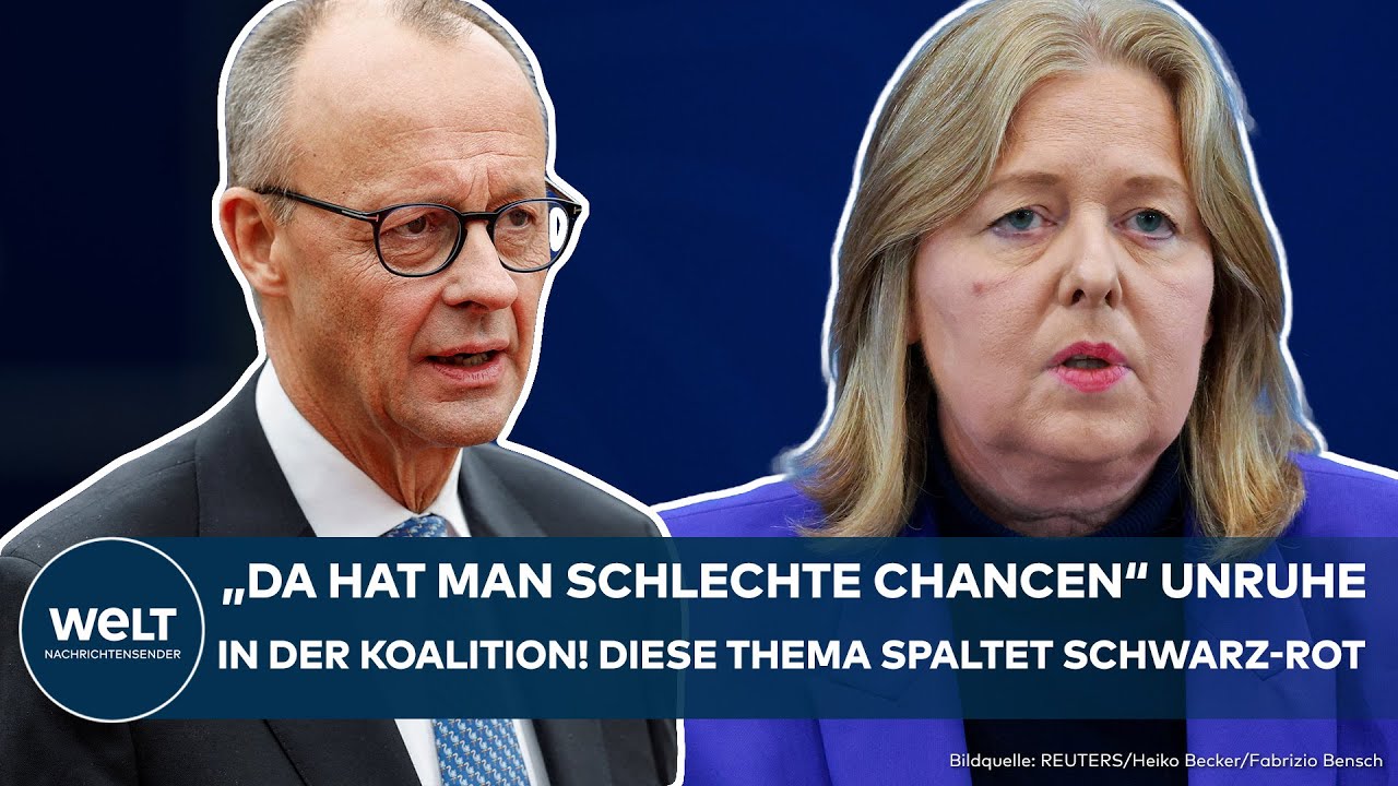 DEUTSCHLAND: "Hat man schlechte Chancen" Unruhe in der Koalition! Dieses Thema spaltet Schwarz-rot
