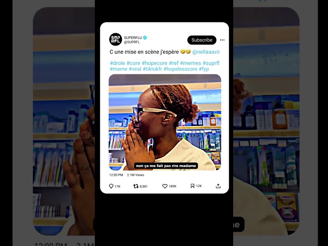 C une mise en scène j’espère 🤣🤣 #suprfl #humour #memes #drole #tiktokfr #shorts