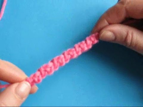 Вязание крючком - Плоский шнур