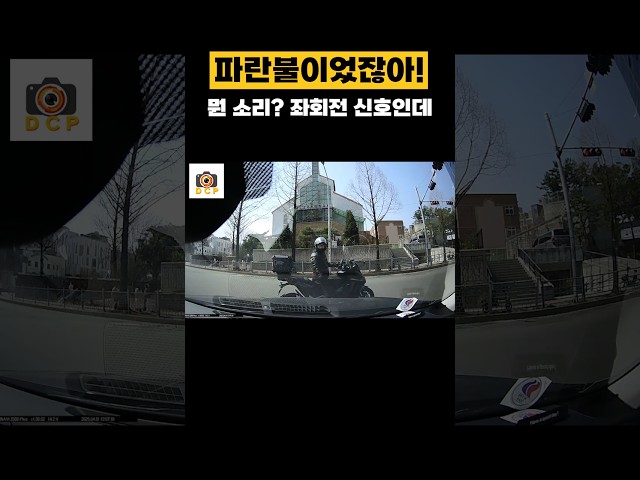 신호등의 신호가 잘못된건가?