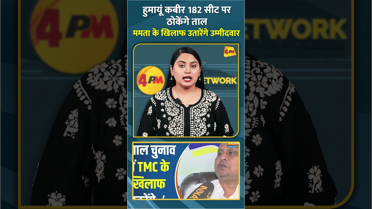 हुमायूं कबीर 182 सीट पर ठोकेंगे ताल ममता के खिलाफ उतारेंगे उम्मीदवार #shorts #short