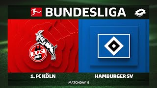 1. FC Köln vs. Hamburger SV | Matchday 9 — Bundesliga 2025/26