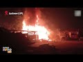 UP: Massive Fire Breaks Out in Scrap Market Near Lucknow | News9  - 02:08 min - News - Video