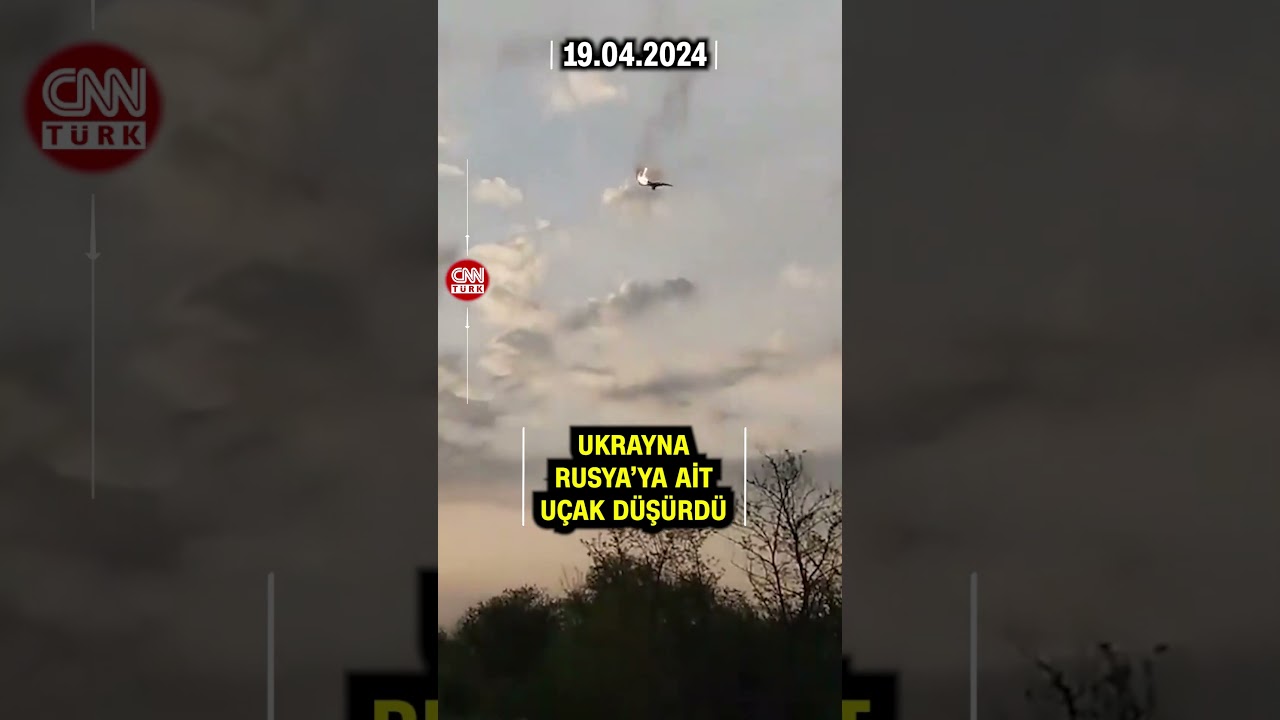 Ukrayna Rusya'ya Ait Bir Savaş Uçağı Düşürdü! İşte O Anlar... #Shorts