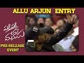 Allu Arjun entry at Padi Padi...pre-release event
