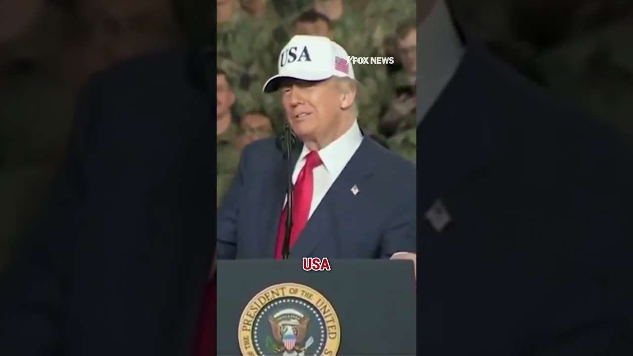 Troops rally for Trump aboard USS George Washington in Japan #shorts #trump #army #news #foxnews #us