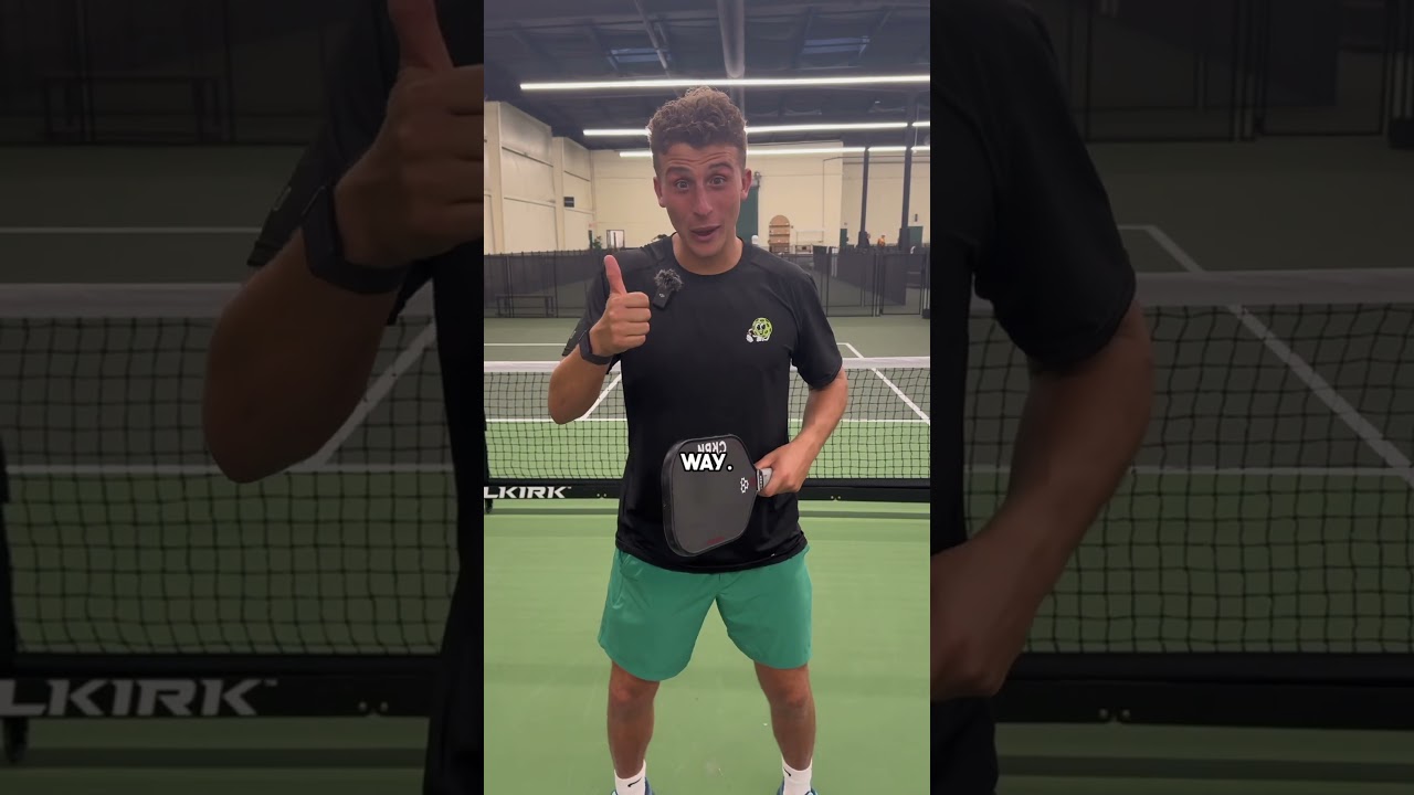 Dink with the intent to ATTACK! #pickleball #pickleballtips #shorts