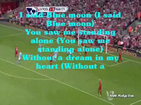 Manchester City Anthem Blue Moon [with Lyric] - YouTube