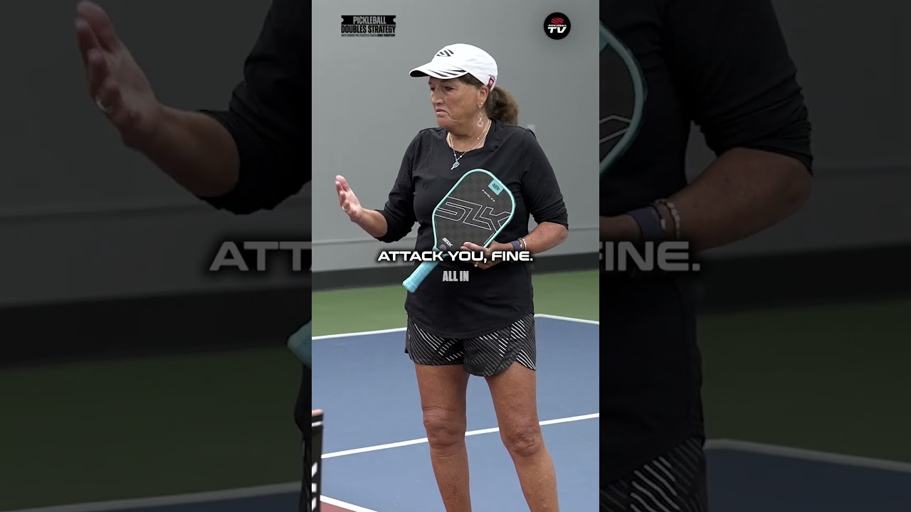 Pickleball coach Linda Thompson will teach you an attack drill to improve your doubles strategy 🙅‍♀️