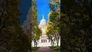 Majestic Rhode Island State Capitol 🏛️ 🇺🇸#usa #providence #statecapitol #history #travel #foryoupage