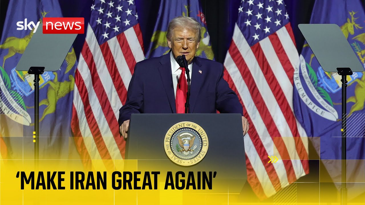 Trump speaks in Detroit after telling Iranians 'help is on its way'