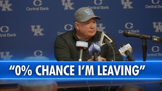Mark Stoops says he's not walking away after 41-0 loss to Louisville