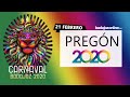 El pregón del carnaval de 2020 en directo