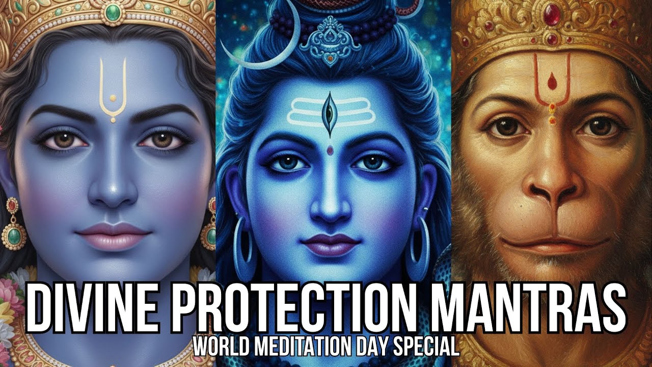 🔴 LIVE 🔴 World Meditation Day | Shiva Vishnu Hanuman Mantras for Strenghth & Courage (108 Times)