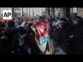 Pro-Palestinian protesters clash with police in Bologna, Italy