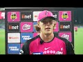 Sydney Sixers Jack Edwards spoke to media after last nights KFC BBL|11 win over the Renegades