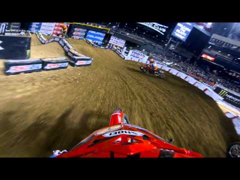 GoPro HD: Michael Leib Main Event Lap 2013 Monster Energy Supercross Phoenix 