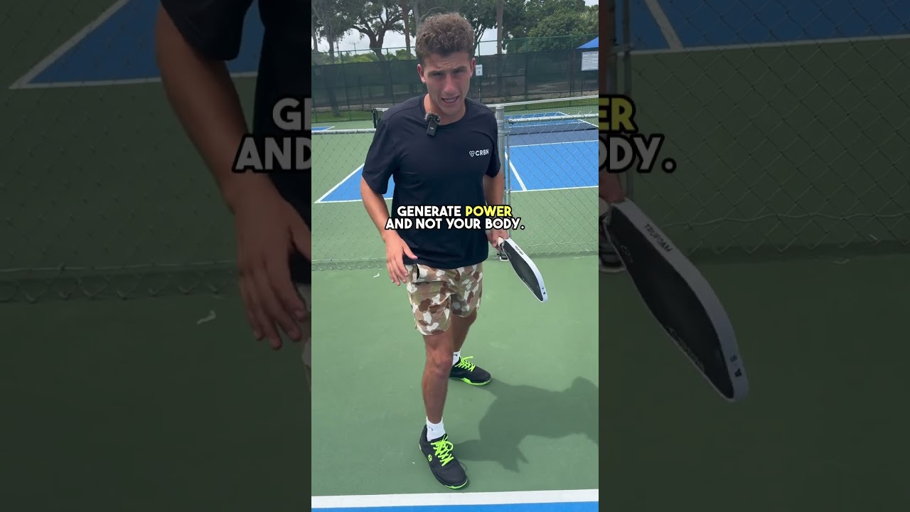 How to serve with MAXIMUM Power in pickleball! #pickleball #pickleballtips