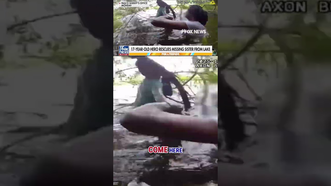 'INCREDIBLE': 17-year-old hero saves autistic sister from lake #shorts