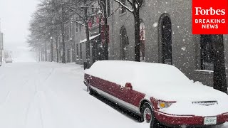 Winter Storms Bring Extreme Snowfall And Icy Conditions To To Louisville, Kentucky