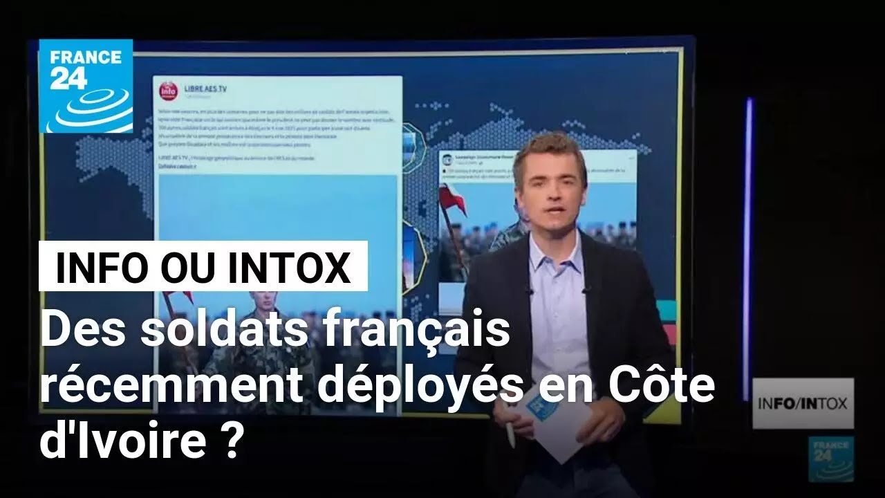 Des soldats français récemment déployés en Côte d'Ivoire ? • FRANCE 24
