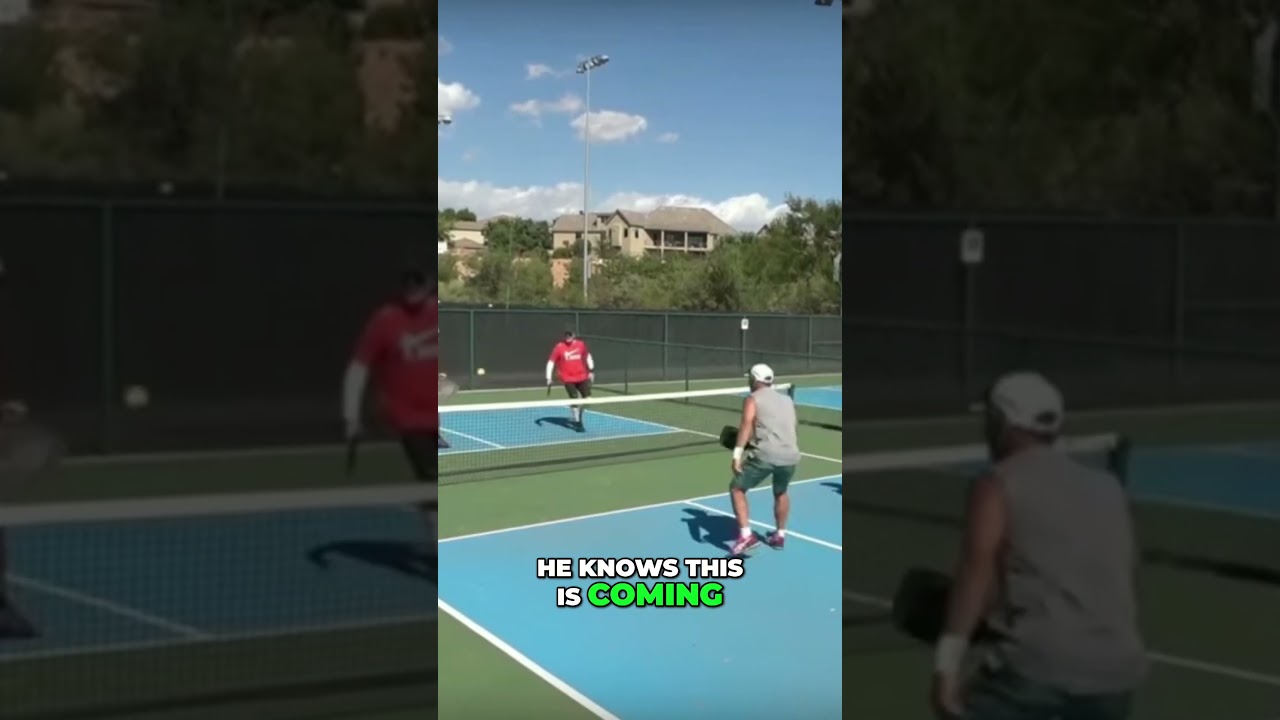 Pickleball! When Defending At The Net, Block A Drive...Don't Swing At It!