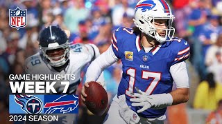 Tennessee Titans vs. Buffalo Bills | 2024 Week 7 Game Highlights