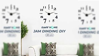 Pratinjau video produk TaffHOME Jam Dinding Besar DIY Giant Wall Clock Sangtai 30cm - VO-101