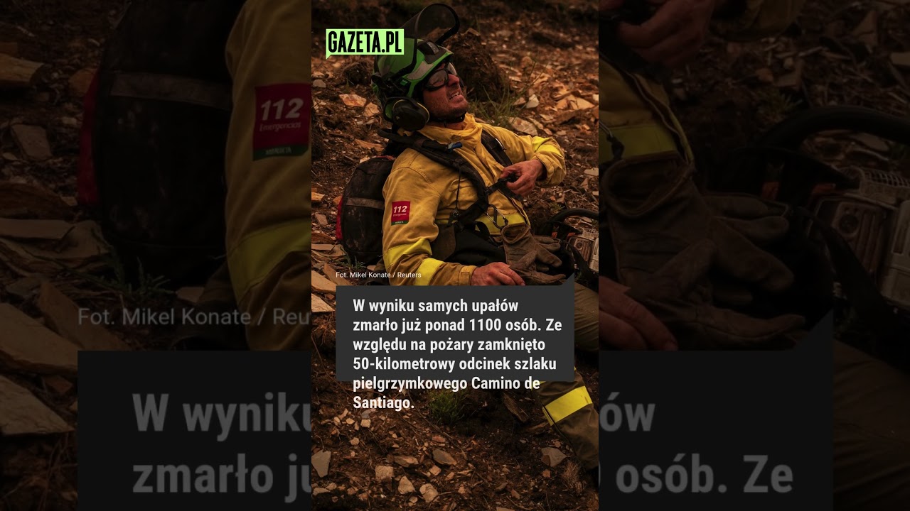 Koszmarne pożary w Hiszpanii. Droga św. Jakuba zamknięta dla pielgrzymów #shorts #news