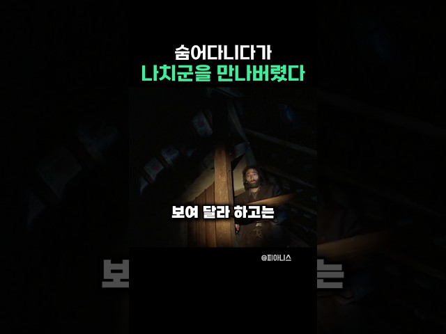 숨어다니다가 나치군을 만나버렸다