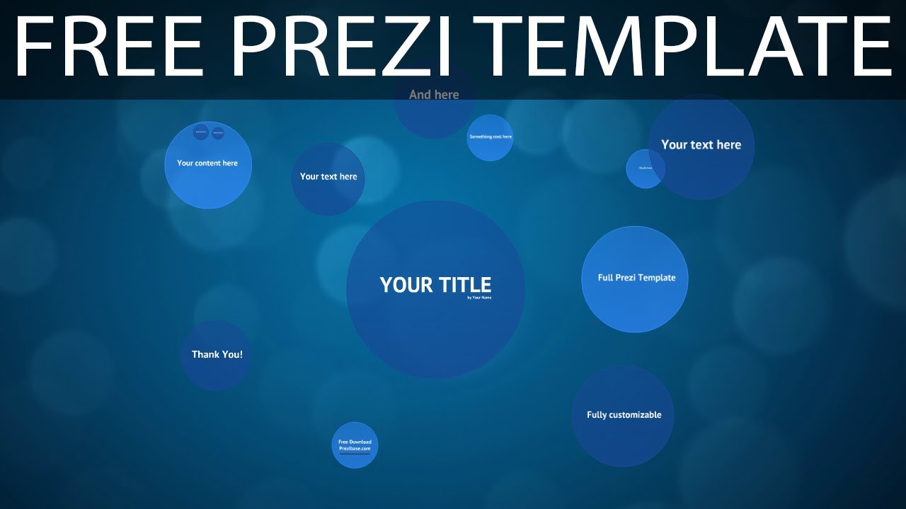 Blue Circles - Free Prezi Template - YouTube