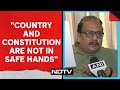 RJD Leader Manoj Jha Attacks Amit Shah: Country, Constitution Not Safe