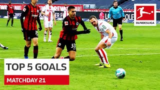 Top 5 Goals • Haaland, Silva & Co. | Matchday 21 — 2020/21