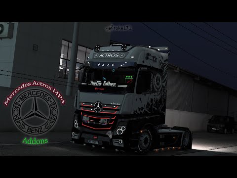 Mercedes Actros MP4 Addons v2 1.43
