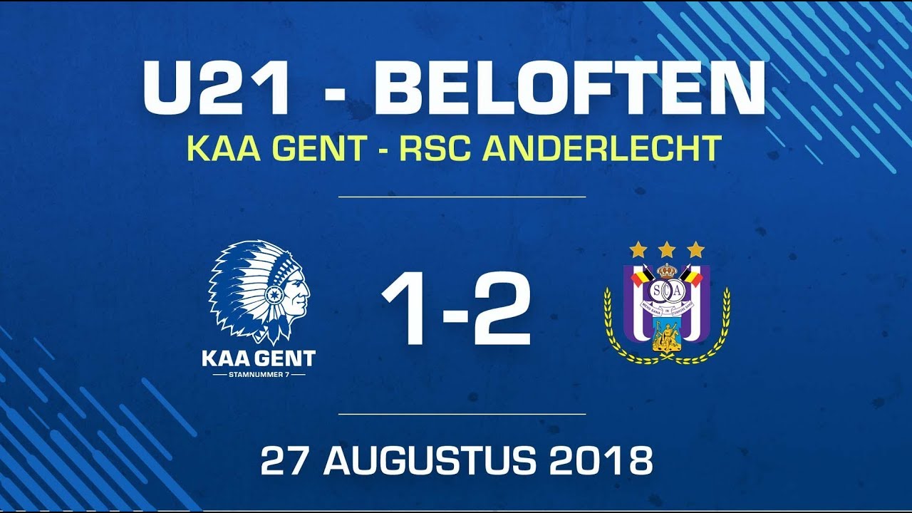 U21 KAA Gent-Anderlecht: 1-2