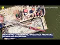 Cranes move wreckage from Key Bridge collapse(WBAL) - 03:54 min - News - Video