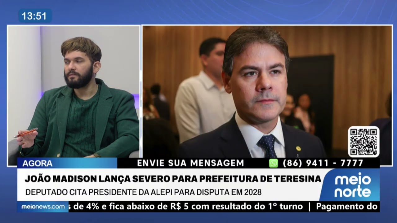 João Madison lança Severo para Prefeitura de Teresina | Agora Brasil