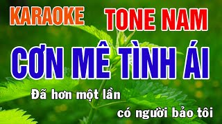 Cơn Mê Tình Ái Karaoke Tone Nam Nhạc Sống - Phối Mới Dễ Hát - Nhật Nguyễn