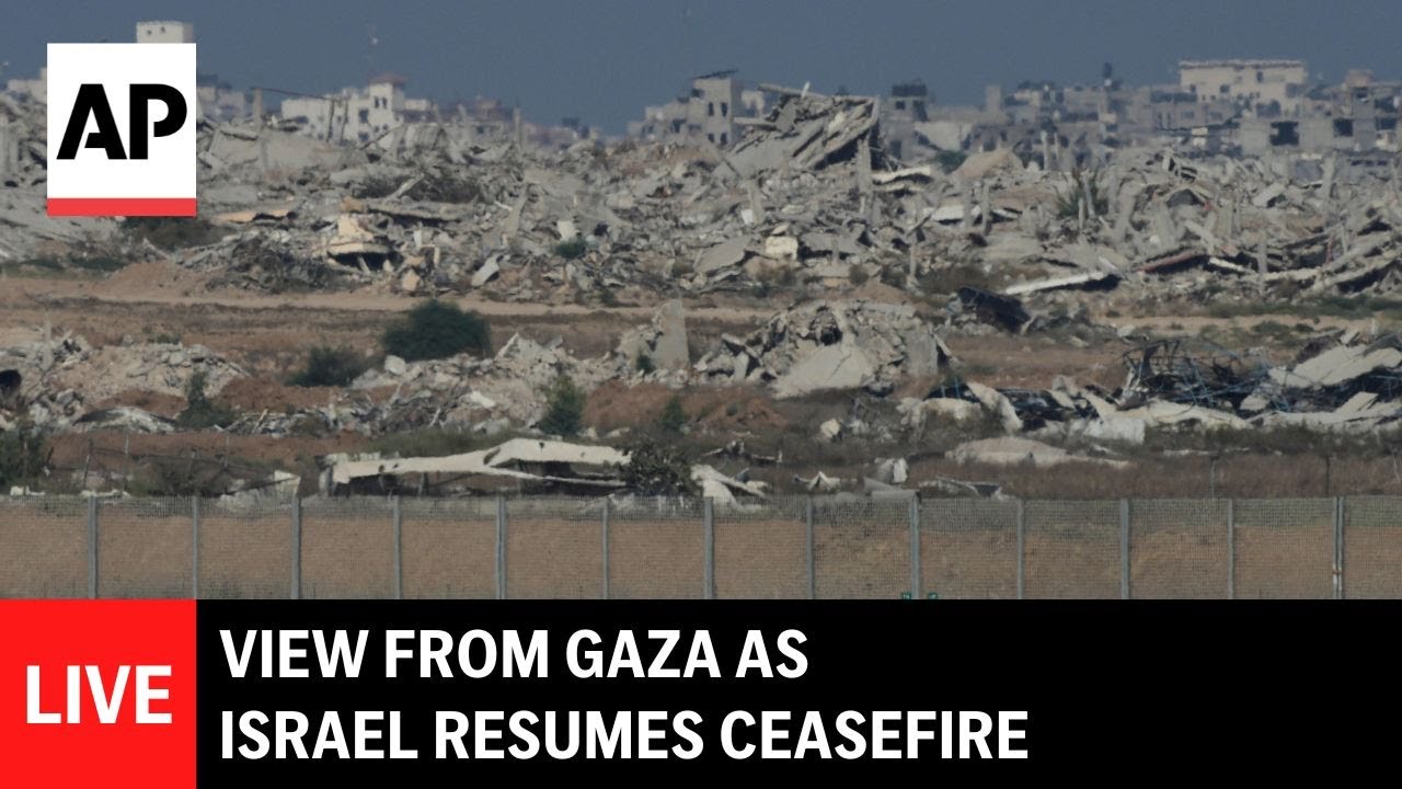 LIVE: View from Gaza as Israel resumes ceasefire