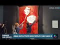 WATCH: Animal rights activists deface portrait of King Charles III  - 00:54 min - News - Video